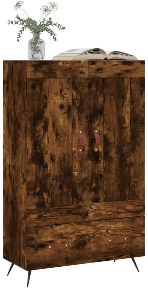 Komoda, dūminio ąžuolo spalvos, 69,5x31x115cm, apdirbta mediena