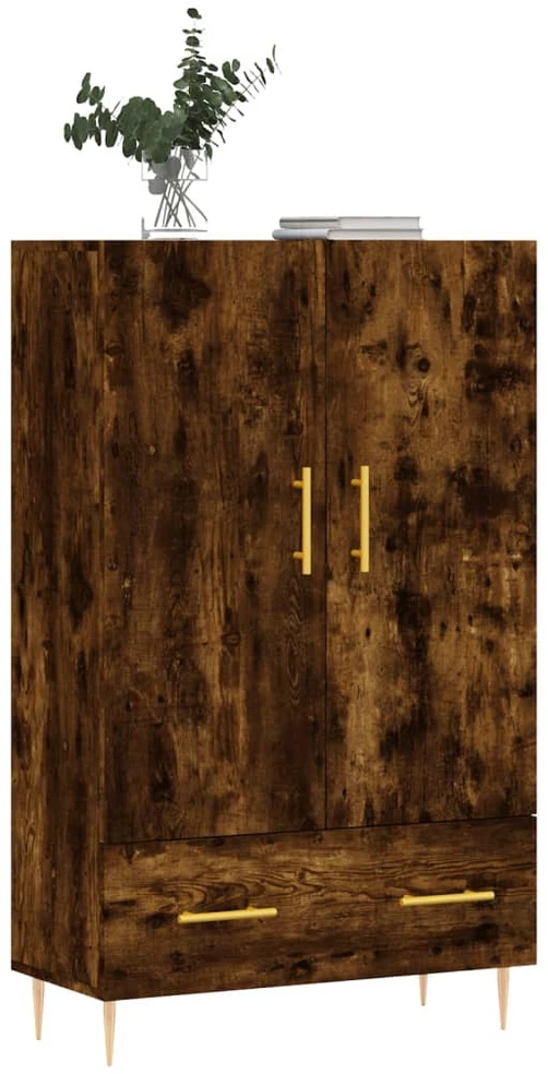 Komoda, dūminio ąžuolo spalvos, 69,5x31x115cm, apdirbta mediena