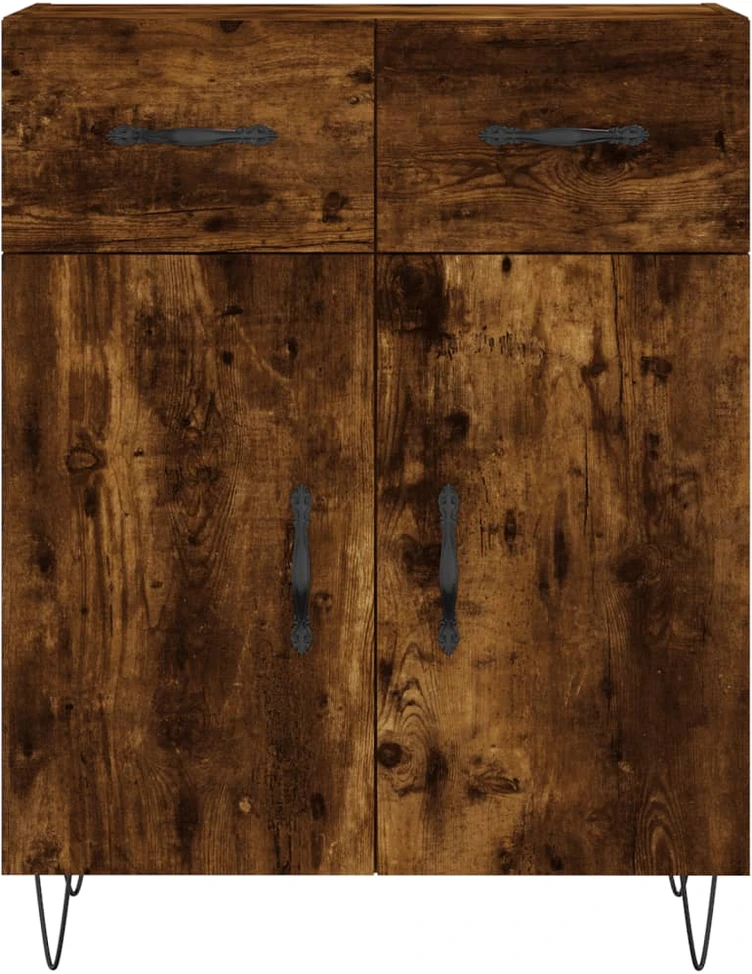 Komoda, dūminio ąžuolo spalvos, 69,5x34x180cm, apdirbta mediena