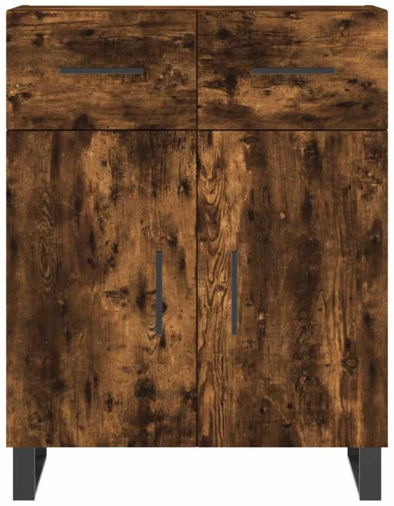 Komoda, dūminio ąžuolo spalvos, 69,5x34x180cm, apdirbta mediena