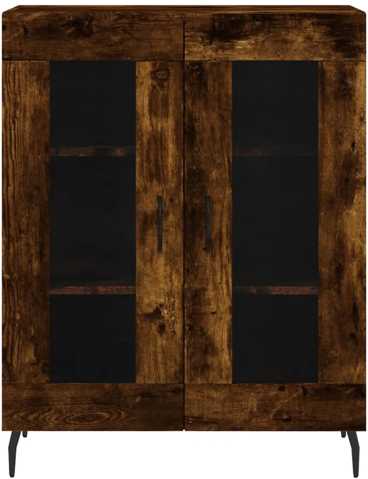 Komoda, dūminio ąžuolo spalvos, 69,5x34x180cm, apdirbta mediena