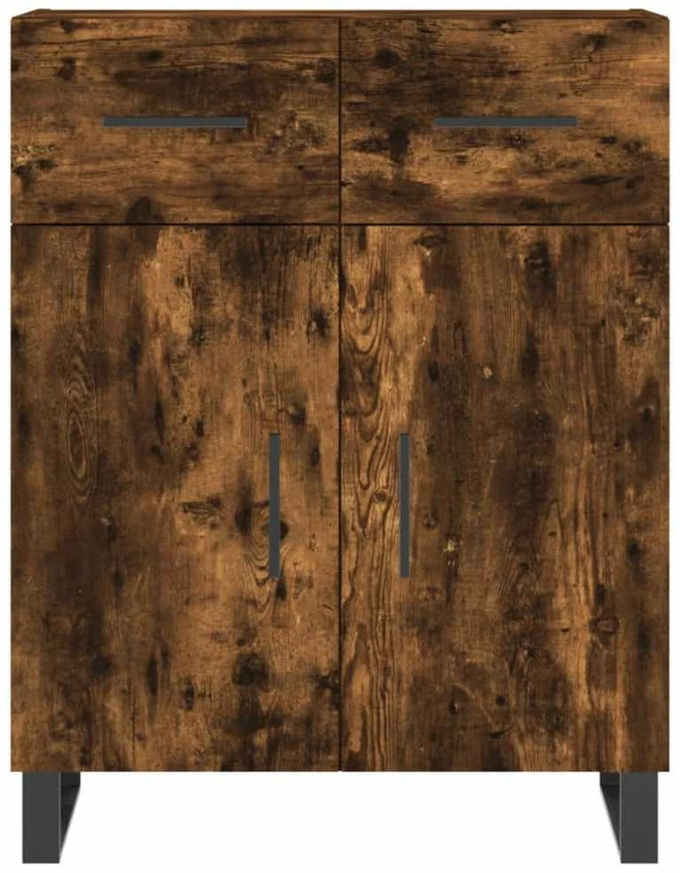 Komoda, dūminio ąžuolo spalvos, 69,5x34x180cm, apdirbta mediena