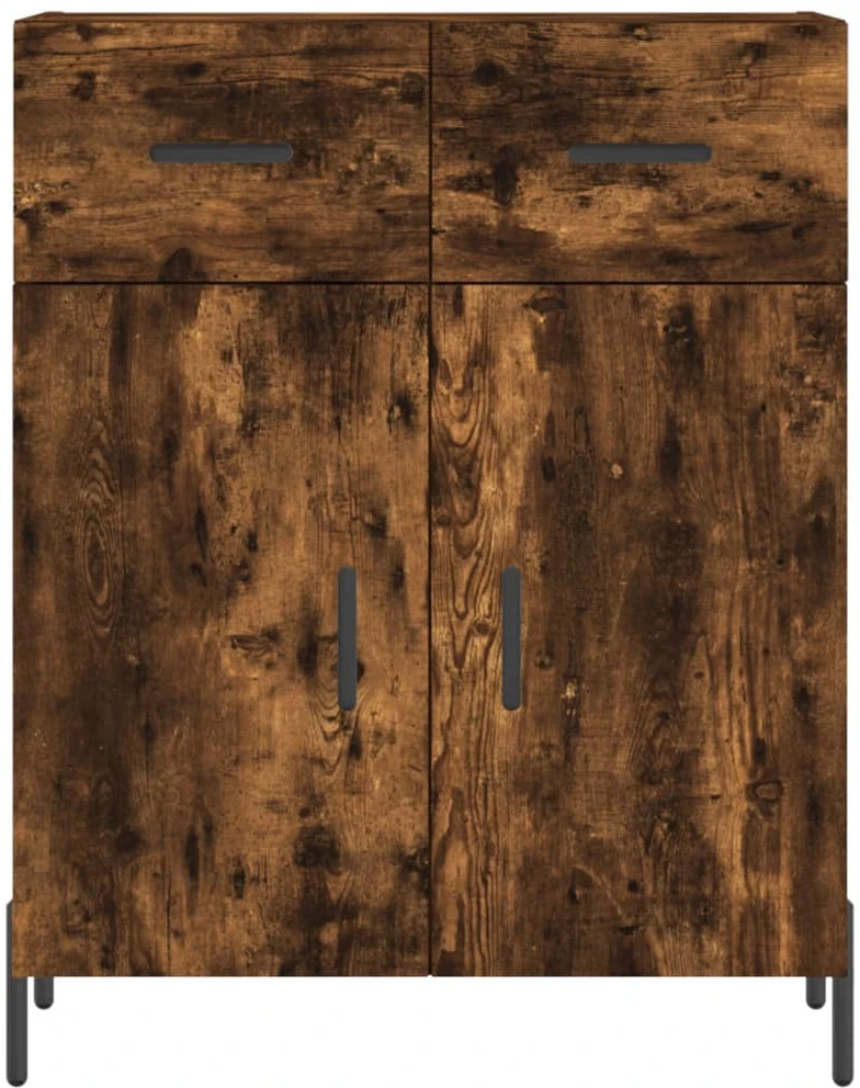 Komoda, dūminio ąžuolo spalvos, 69,5x34x180cm, apdirbta mediena