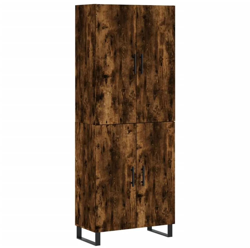 Komoda, dūminio ąžuolo spalvos, 69,5x34x180cm, apdirbta mediena