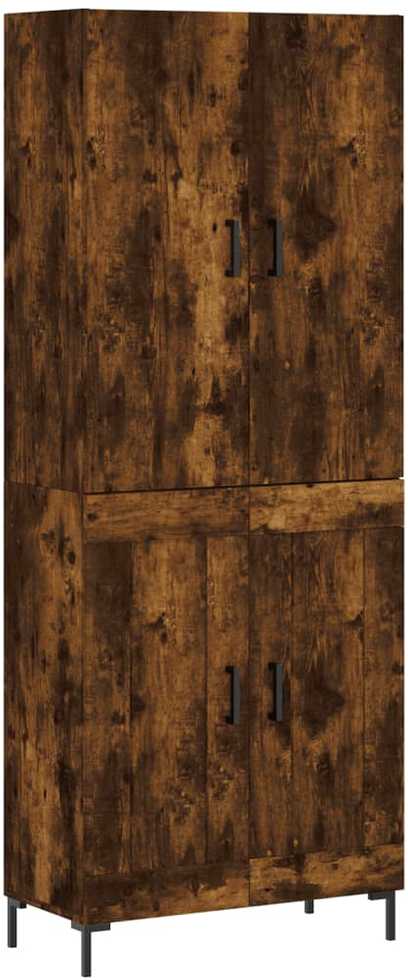 Komoda, dūminio ąžuolo spalvos, 69,5x34x180cm, apdirbta mediena