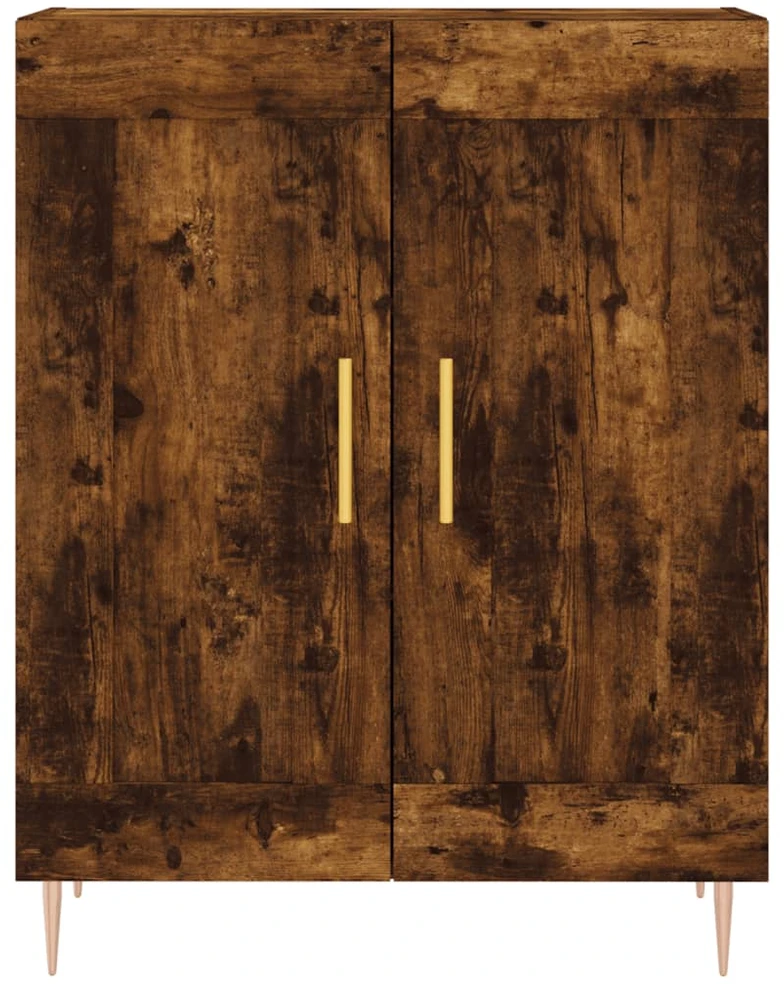 Komoda, dūminio ąžuolo spalvos, 69,5x34x180cm, apdirbta mediena