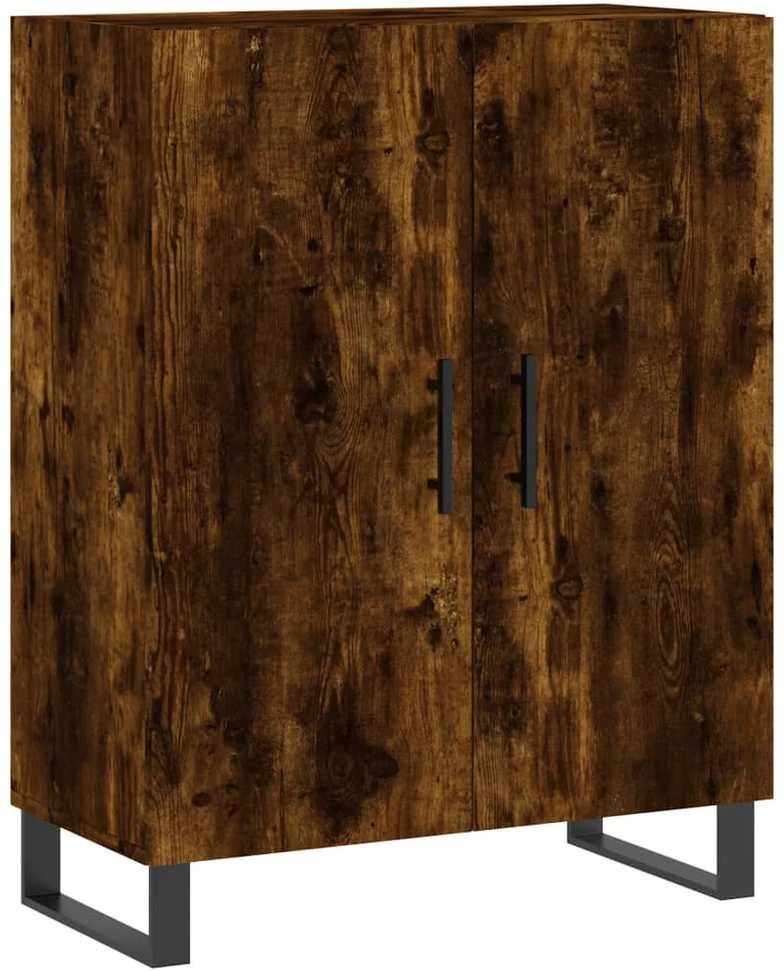 Komoda, dūminio ąžuolo spalvos, 69,5x34x180cm, apdirbta mediena