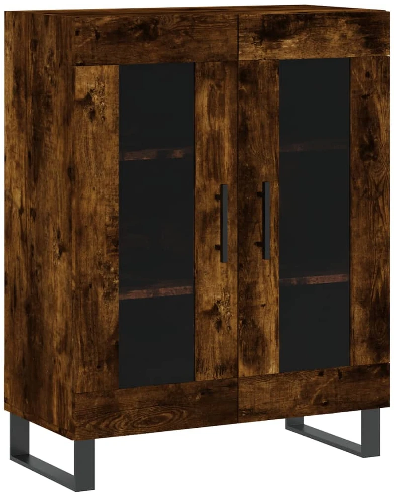 Komoda, dūminio ąžuolo spalvos, 69,5x34x180cm, apdirbta mediena