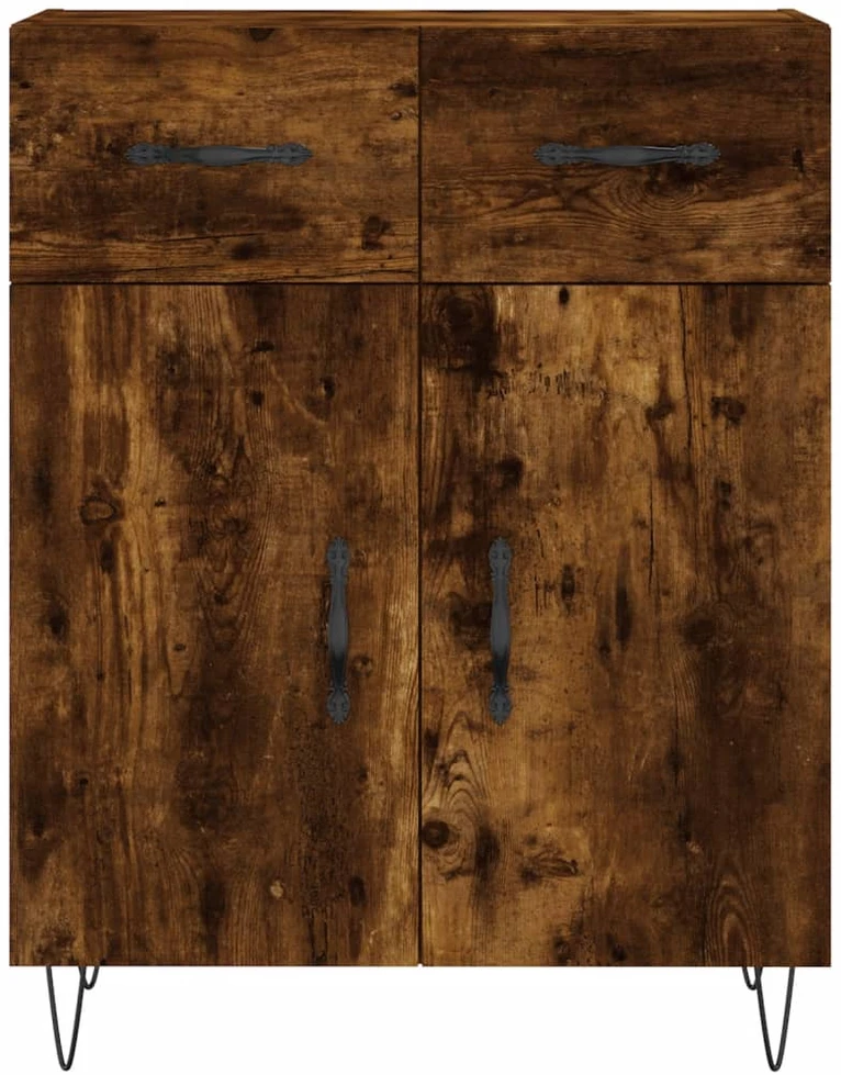 Komoda, dūminio ąžuolo spalvos, 69,5x34x180cm, apdirbta mediena