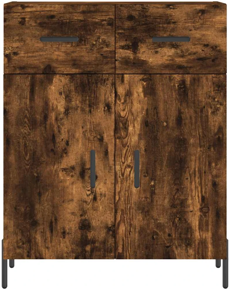 Komoda, dūminio ąžuolo spalvos, 69,5x34x180cm, apdirbta mediena