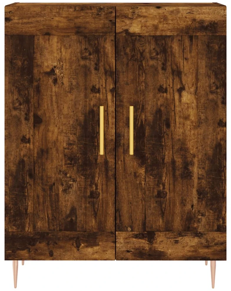 Komoda, dūminio ąžuolo spalvos, 69,5x34x180cm, apdirbta mediena