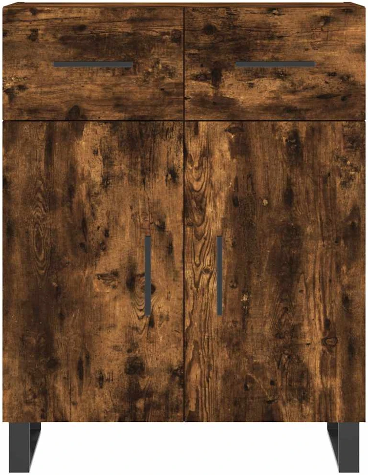 Komoda, dūminio ąžuolo spalvos, 69,5x34x180cm, apdirbta mediena