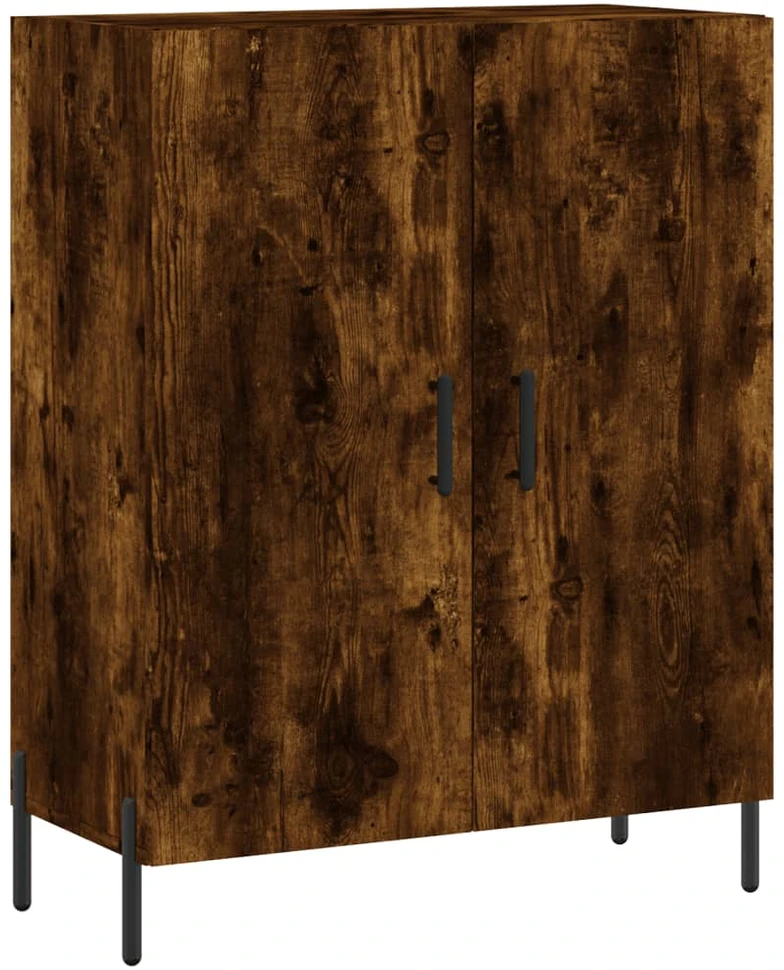 Komoda, dūminio ąžuolo spalvos, 69,5x34x180cm, apdirbta mediena