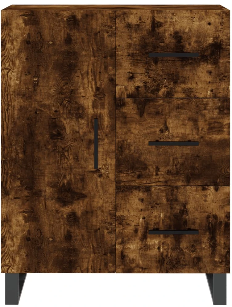 Komoda, dūminio ąžuolo spalvos, 69,5x34x180cm, apdirbta mediena
