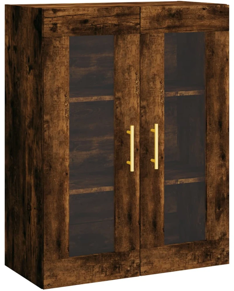 Komoda, dūminio ąžuolo spalvos, 69,5x34x180cm, apdirbta mediena