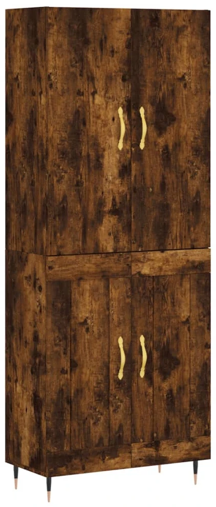 Komoda, dūminio ąžuolo spalvos, 69,5x34x180cm, apdirbta mediena