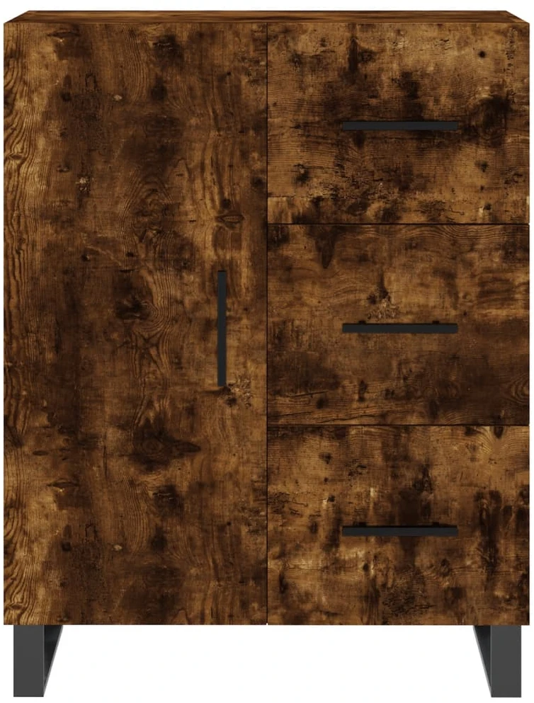 Komoda, dūminio ąžuolo spalvos, 69,5x34x180cm, apdirbta mediena
