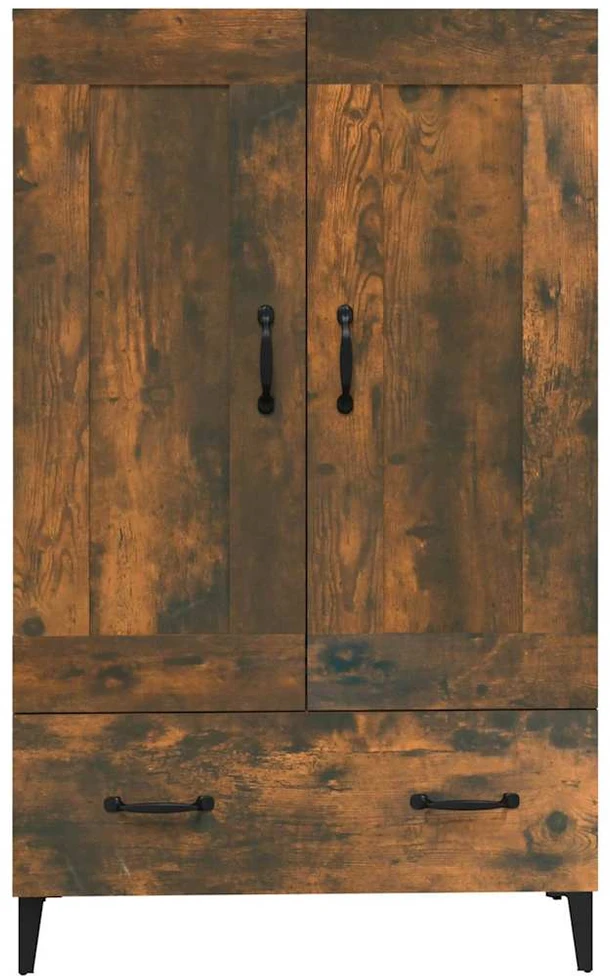 Komoda, dūminio ąžuolo spalvos, 70x31x115cm, apdirbta mediena
