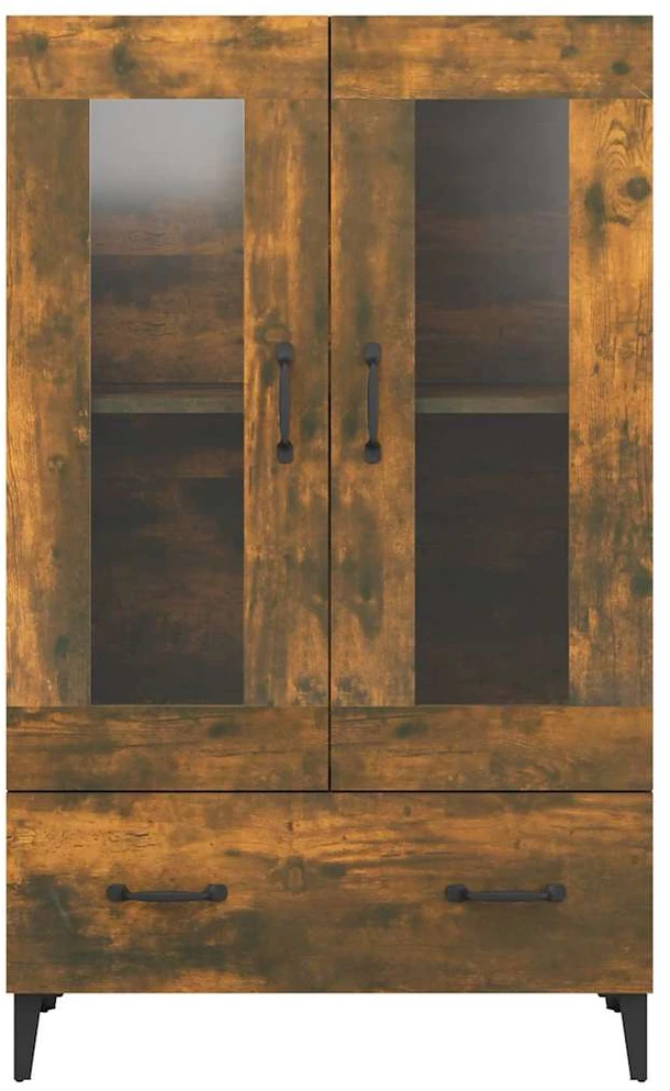 Komoda, dūminio ąžuolo spalvos, 70x31x115cm, apdirbta mediena