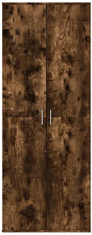 Komoda, dūminio ąžuolo spalvos, 70x35x180cm, apdirbta mediena