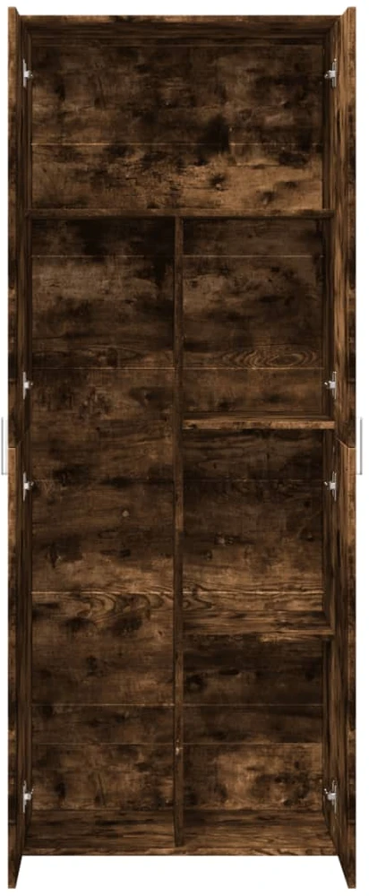 Komoda, dūminio ąžuolo spalvos, 70x35x180cm, apdirbta mediena