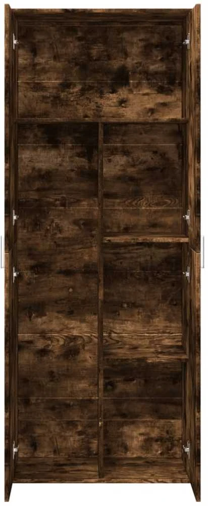 Komoda, dūminio ąžuolo spalvos, 70x35x180cm, apdirbta mediena