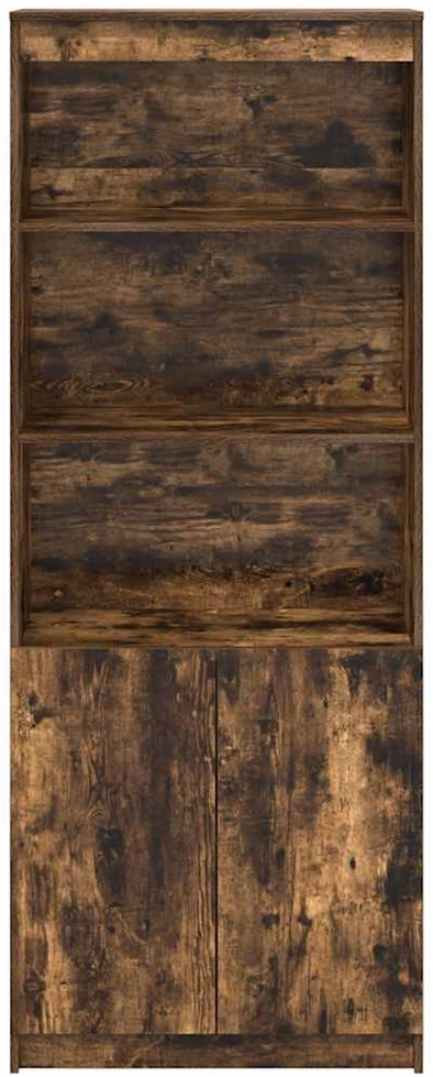 Komoda, dūminio ąžuolo spalvos, 70x35x180cm, apdirbta mediena