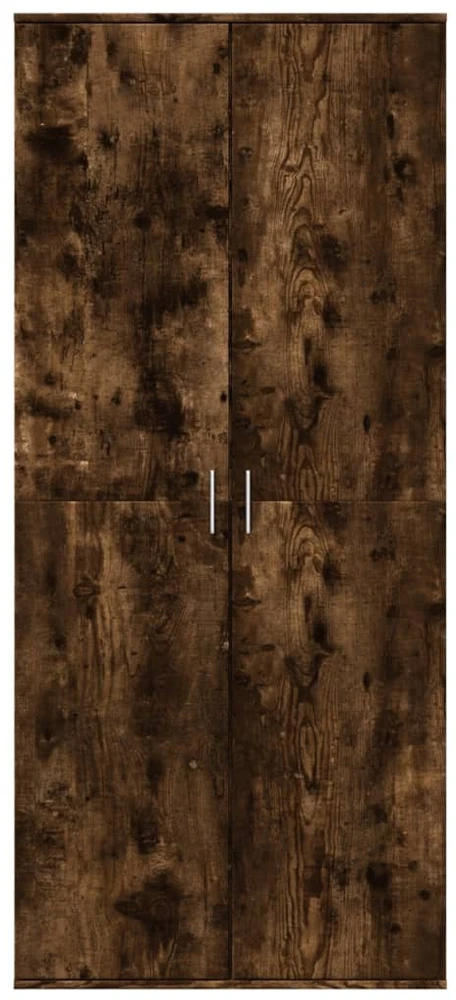 Komoda, dūminio ąžuolo spalvos, 80x35x180cm, apdirbta mediena