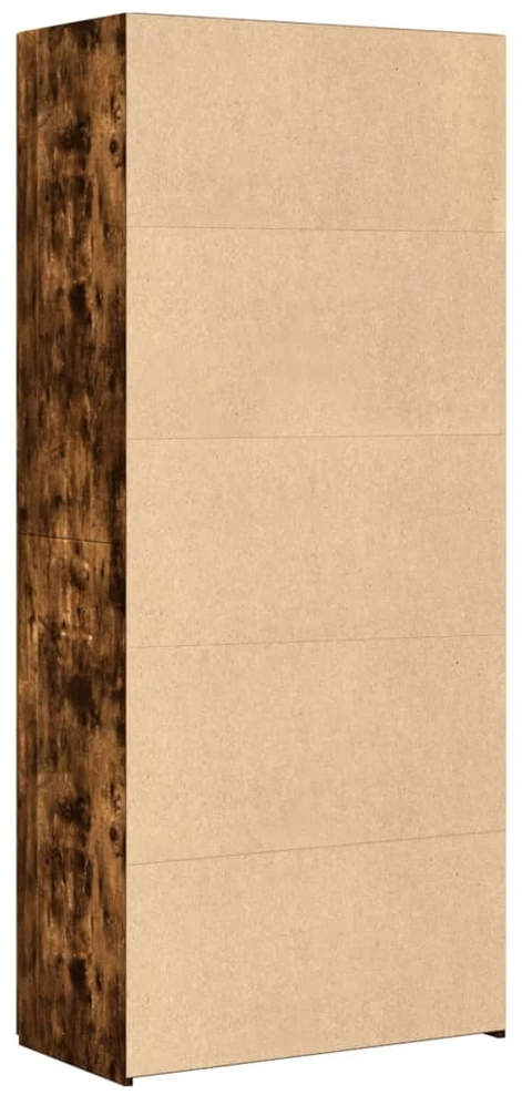 Komoda, dūminio ąžuolo spalvos, 80x42,5x185cm, apdirbta mediena