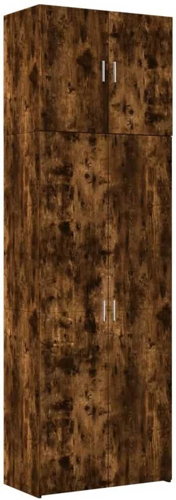 Komoda, dūminio ąžuolo spalvos, 80x42,5x249cm, apdirbta mediena
