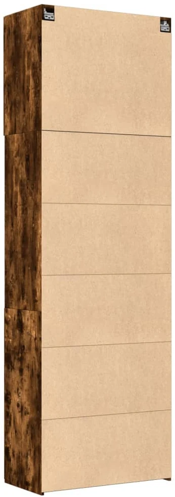Komoda, dūminio ąžuolo spalvos, 80x42,5x249cm, apdirbta mediena