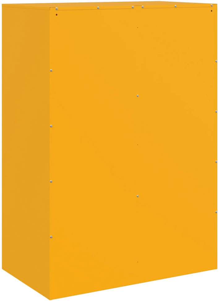 Komoda, garstyčių geltonos spalvos, 67x39x95cm, plienas
