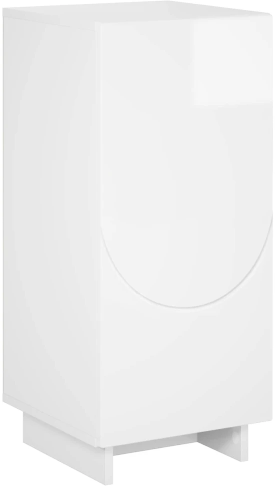 Komoda Itin blizgi balta 33,5 x 34,5 x 75 cm Apdirbta mediena