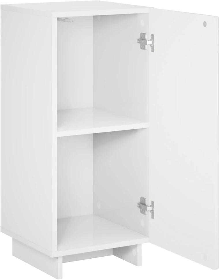 Komoda Itin blizgi balta 33,5 x 34,5 x 75 cm Apdirbta mediena