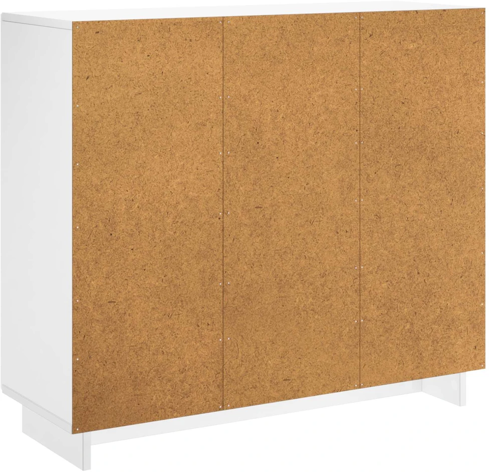 Komoda Itin blizgi balta 85,5 x 31 x 75 cm Apdirbta mediena