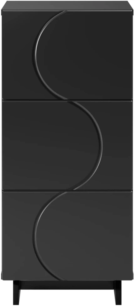 Komoda Juoda 33,5 x 34,5 x 75 cm Apdirbta mediena