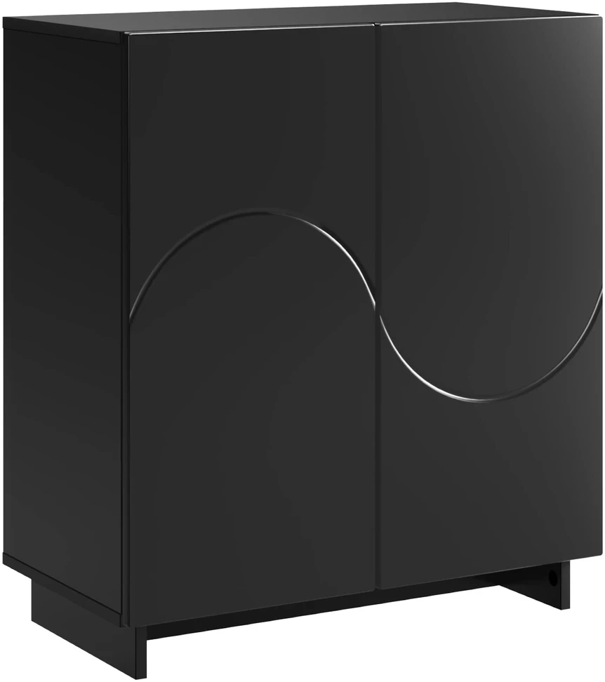 Komoda Juoda 67 x 34.5 x 75 cm Apdorota mediena