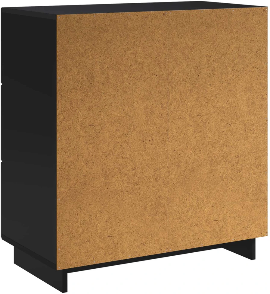 Komoda Juoda 70 x 38 x 75 cm Apdirbta mediena