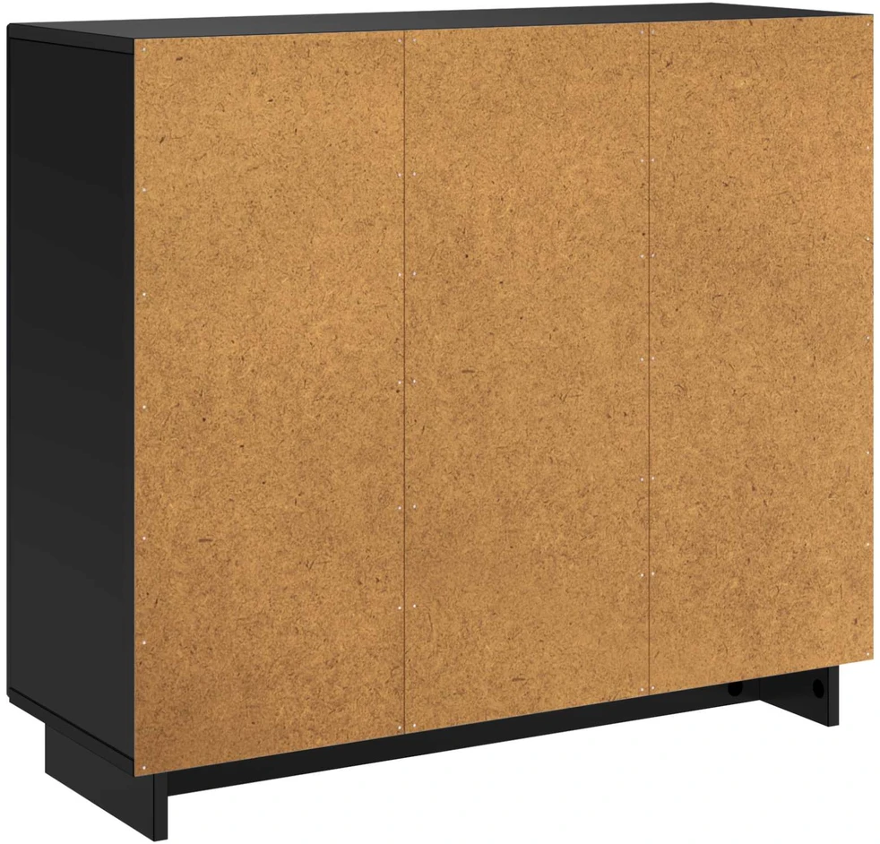 Komoda Juoda 85,5 x 31 x 75 cm Apdirbta mediena