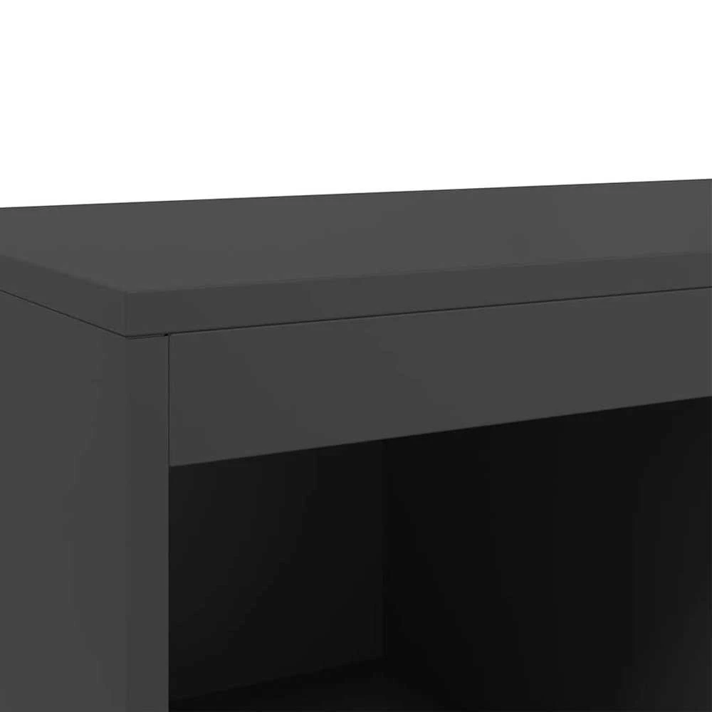 Komoda, juodos, 68x39x111,5 cm, plienas