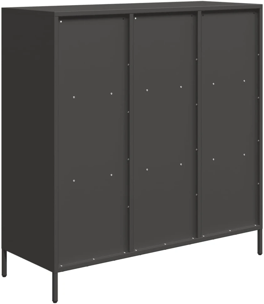Komoda, juodos spalvos, 101,5x39x103,5cm, plienas