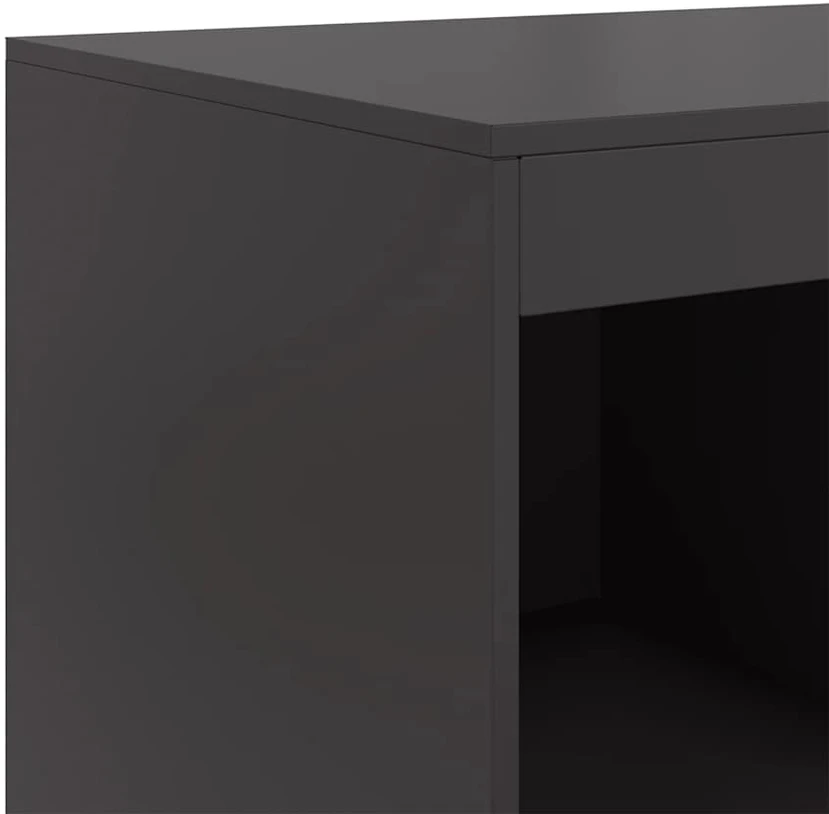 Komoda, juodos spalvos, 67x39x95cm, plienas