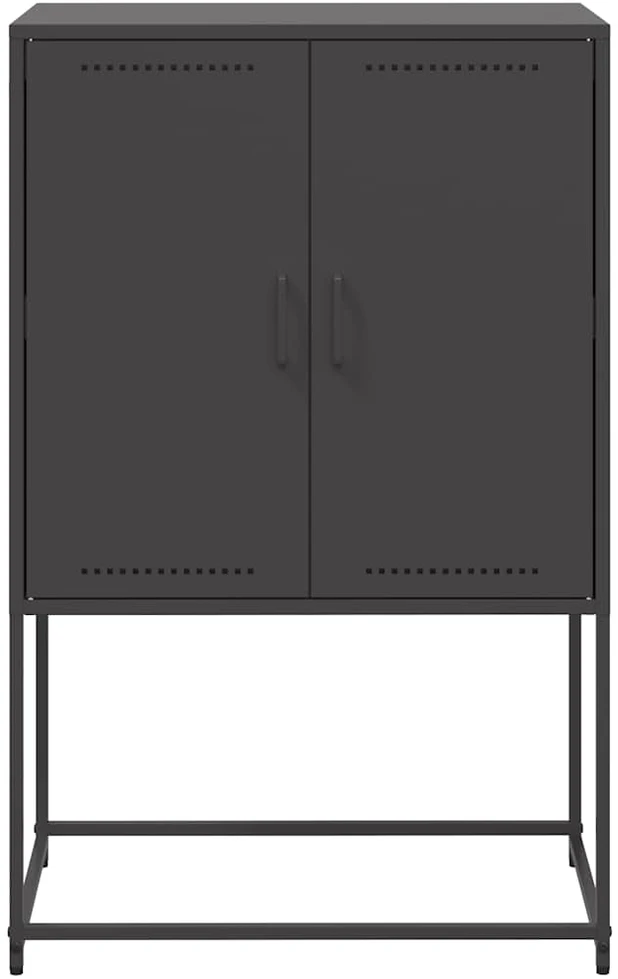 Komoda, juodos spalvos, 68,5x38,5x107cm, plienas