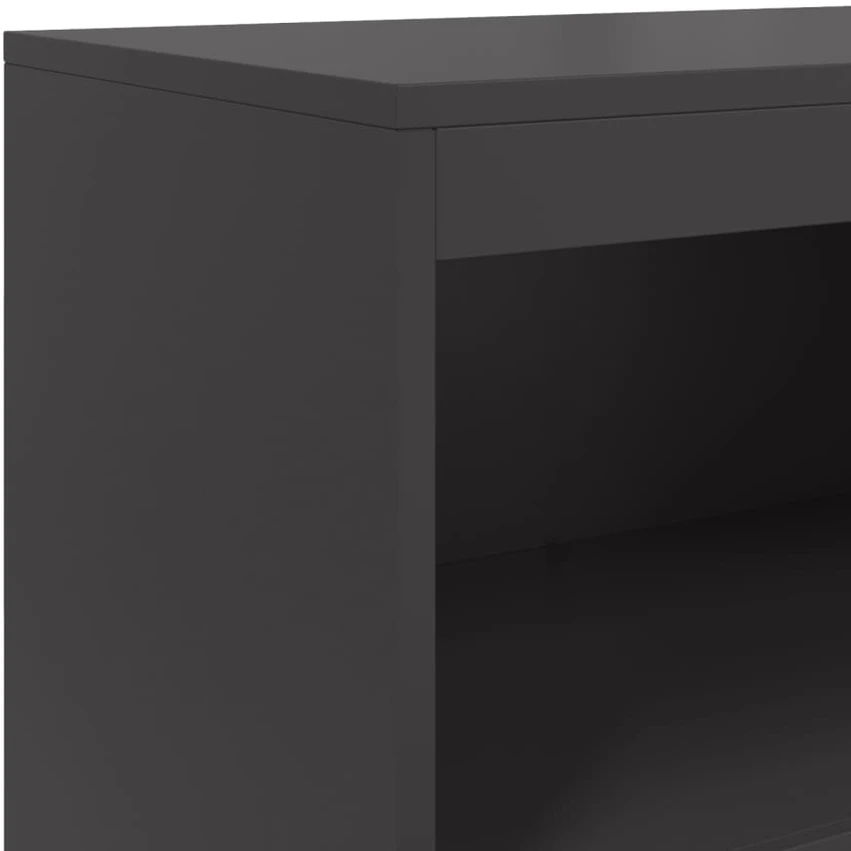 Komoda, juodos spalvos, 68,5x38,5x123,5cm, plienas