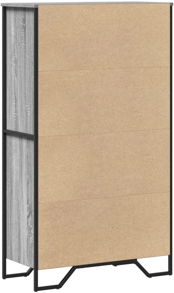Komoda, juodos spalvos, 79,5x35,5x137,5cm, apdirbta mediena