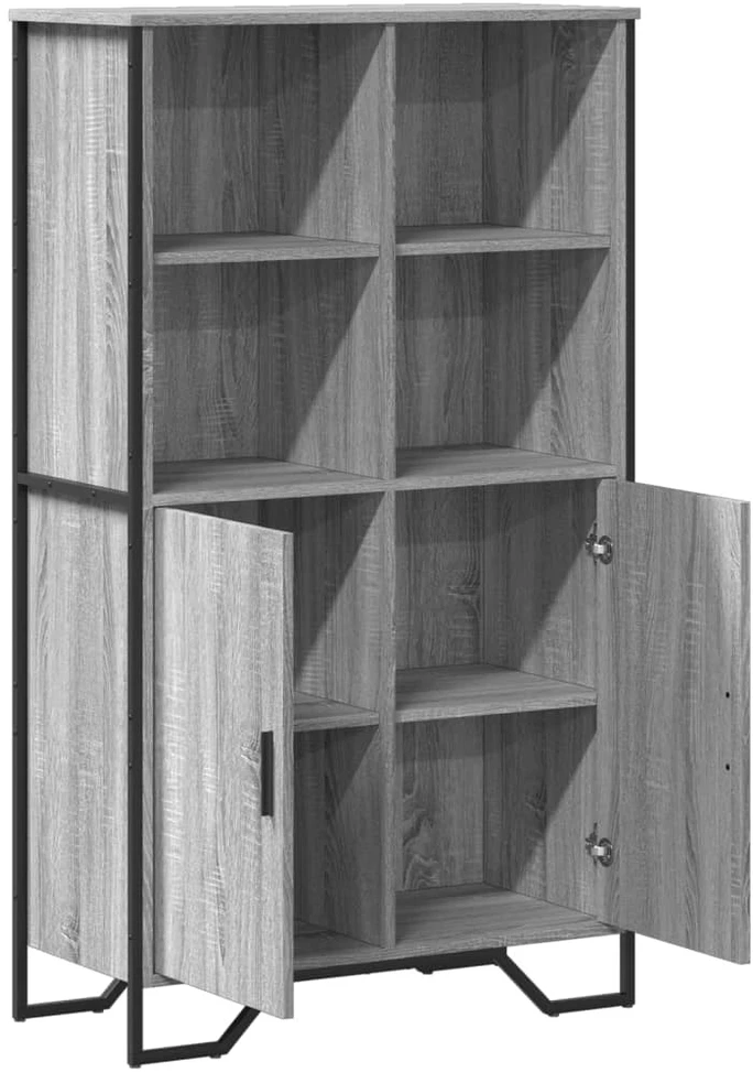 Komoda, juodos spalvos, 79,5x35,5x137,5cm, apdirbta mediena