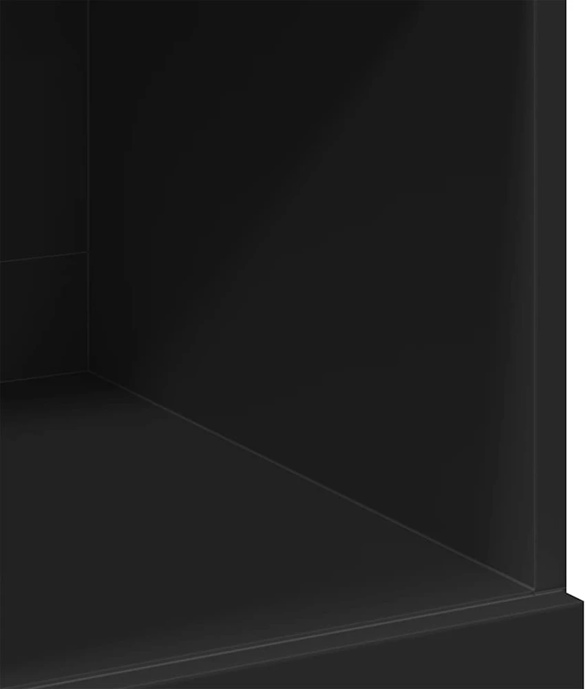 Komoda, juodos spalvos, 80x42,5x124cm, apdirbta mediena