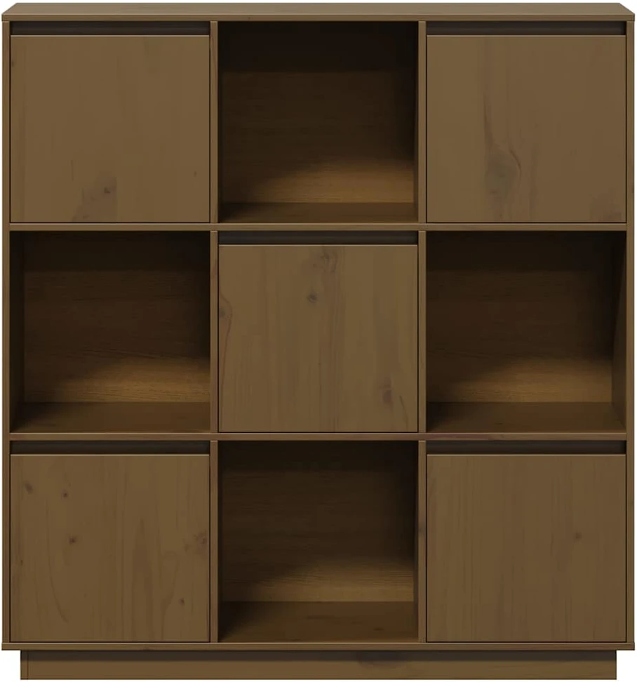 Komoda, medaus ruda, 110,5x35x117cm, pušies medienos masyvas