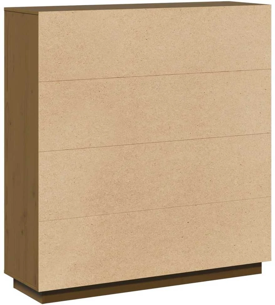 Komoda, medaus ruda, 110,5x35x117cm, pušies medienos masyvas
