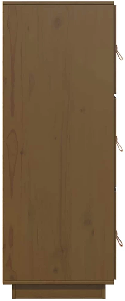 Komoda, medaus ruda, 34x40x108,5cm, pušies medienos masyvas